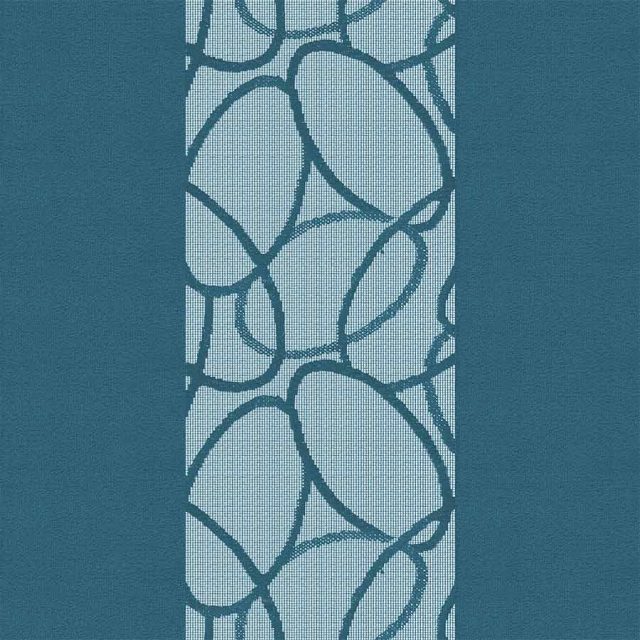 Oval Teal Vertex Blind